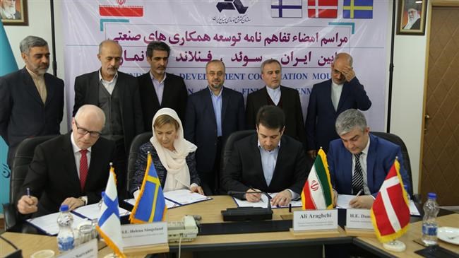 Iran signs industrial cooperation deal with Nordic states