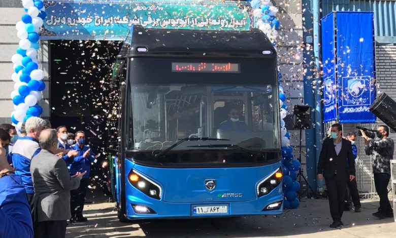 گزارش ویدئویی آئین افتتاح نخستین خط تولید اتوبوس برقی